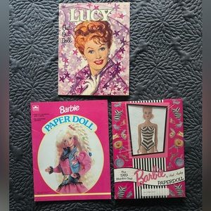 Vintage Barbie & I Love Lucy Paper Dolls